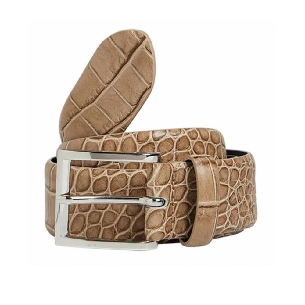 New Reiss Leather Milly Croc Belt